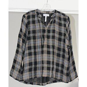 Apiece Apart - Agata Top - CP Shades Style Double Cotton Plaid w/Metallic, 4